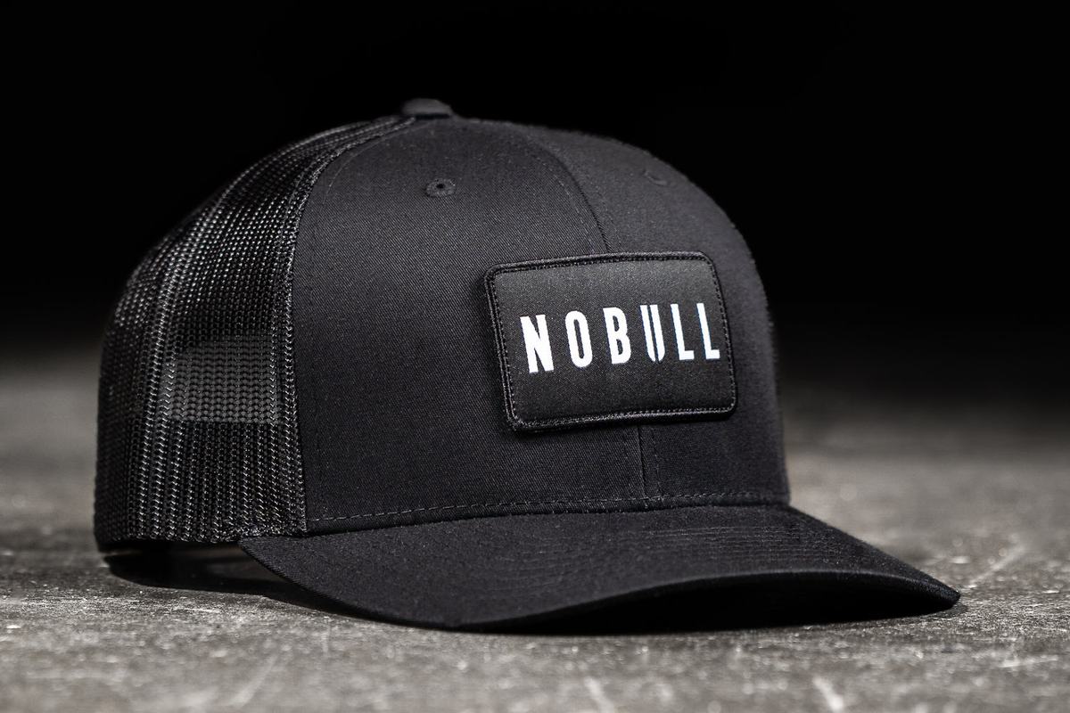 Nobull Curved-Brim Trucker Men\'s Hats Black | Australia (TX8760)